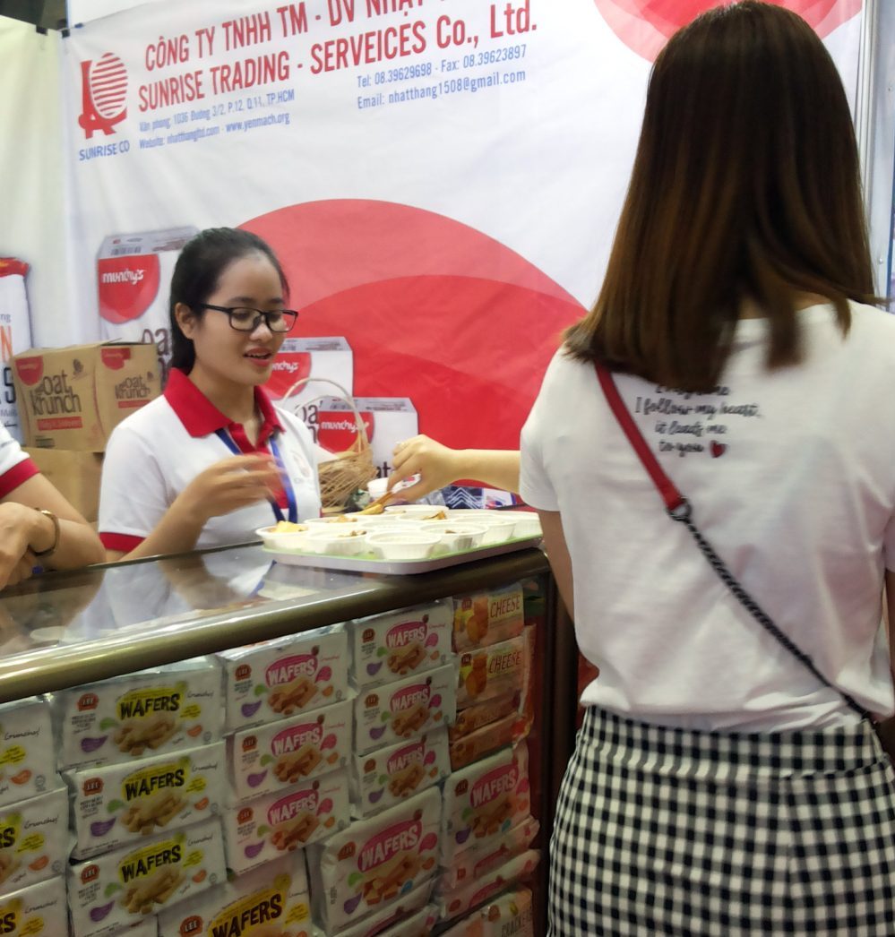 hình hội chợ Công ty Nhật Thăng tại Hội chợ Triển lãm Quốc tế Thực phẩm và Đồ uống Việt Nam