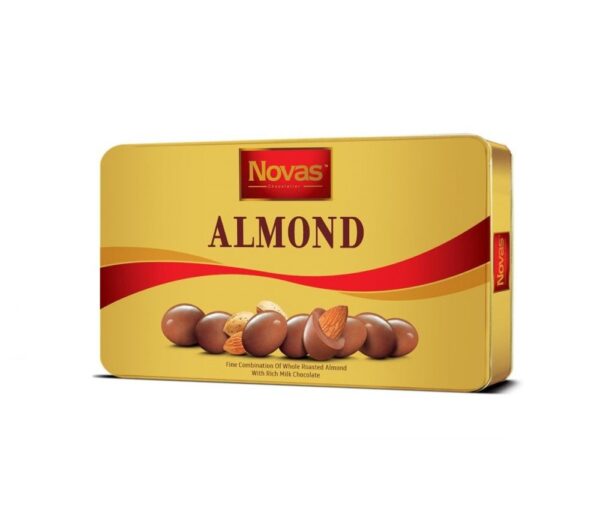 Sôcôla Novas-Almond Milk 180g Chocolate Almond Hộp thiếc 180 g