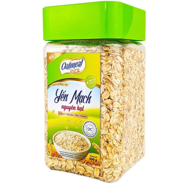 yến mạch úc nguyên hạt oatmeal 500g