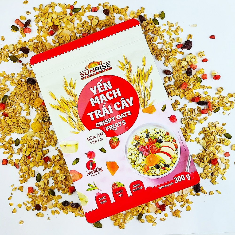 Yến mạch trái cây Sunrise 300g Yến mạch trái cây Sunrise Yến mạch trái cây Sunrise 300g