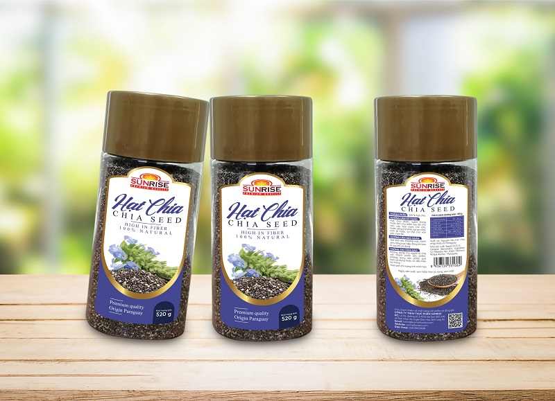 hạt chia nguyên chất sunrise 520g Hạt Chia nguyên chất Sunrise 520g