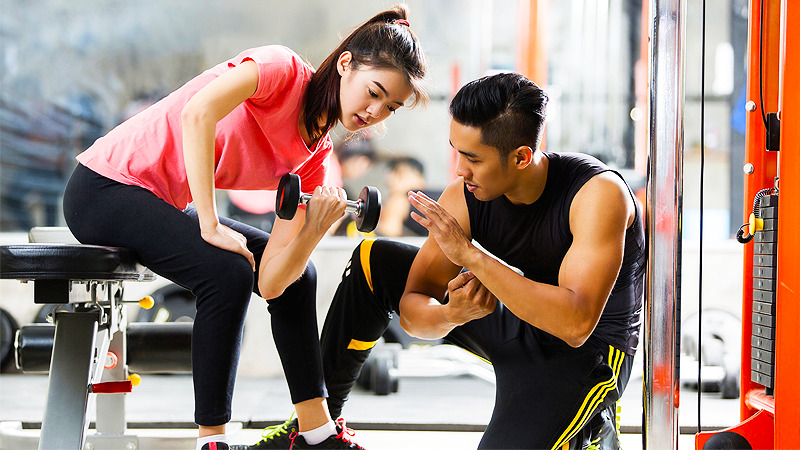 tập gym tập thể hình tăng cơ giảm mỡ Mối liên hệ giữa người tập gym và chế độ dinh dưỡng
